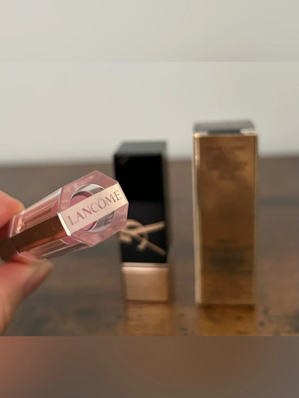YSL Lipstick and Lancôme lip balm - 2pc mini size
